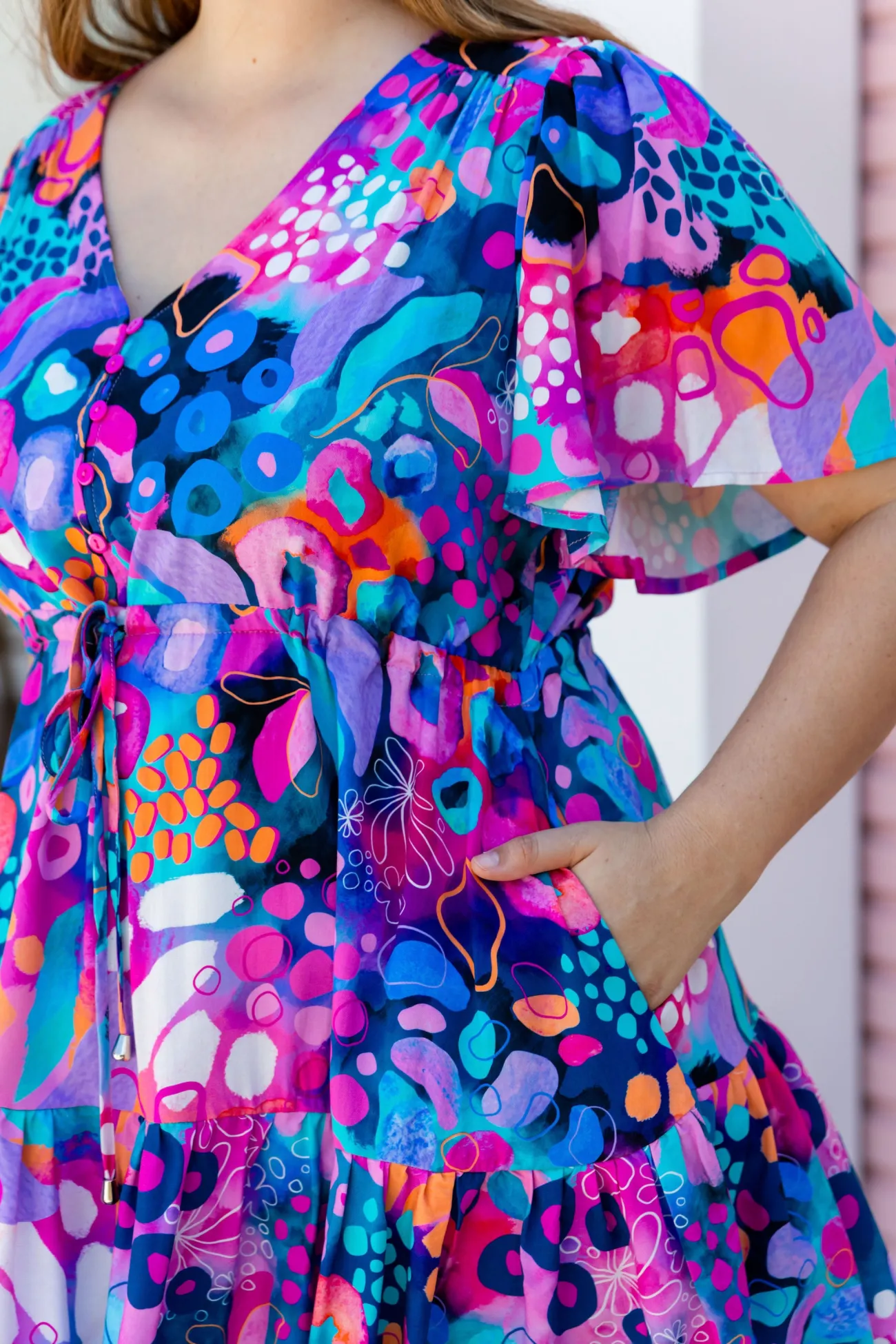 Proud Poppy Clothing Esmae Dress in Midnight Safari by Kasey Rainbow Hot