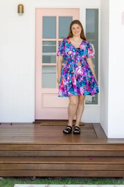 Proud Poppy Clothing Esmae Dress in Midnight Safari by Kasey Rainbow Hot