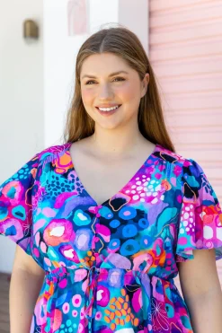 Proud Poppy Clothing Esmae Dress in Midnight Safari by Kasey Rainbow Hot