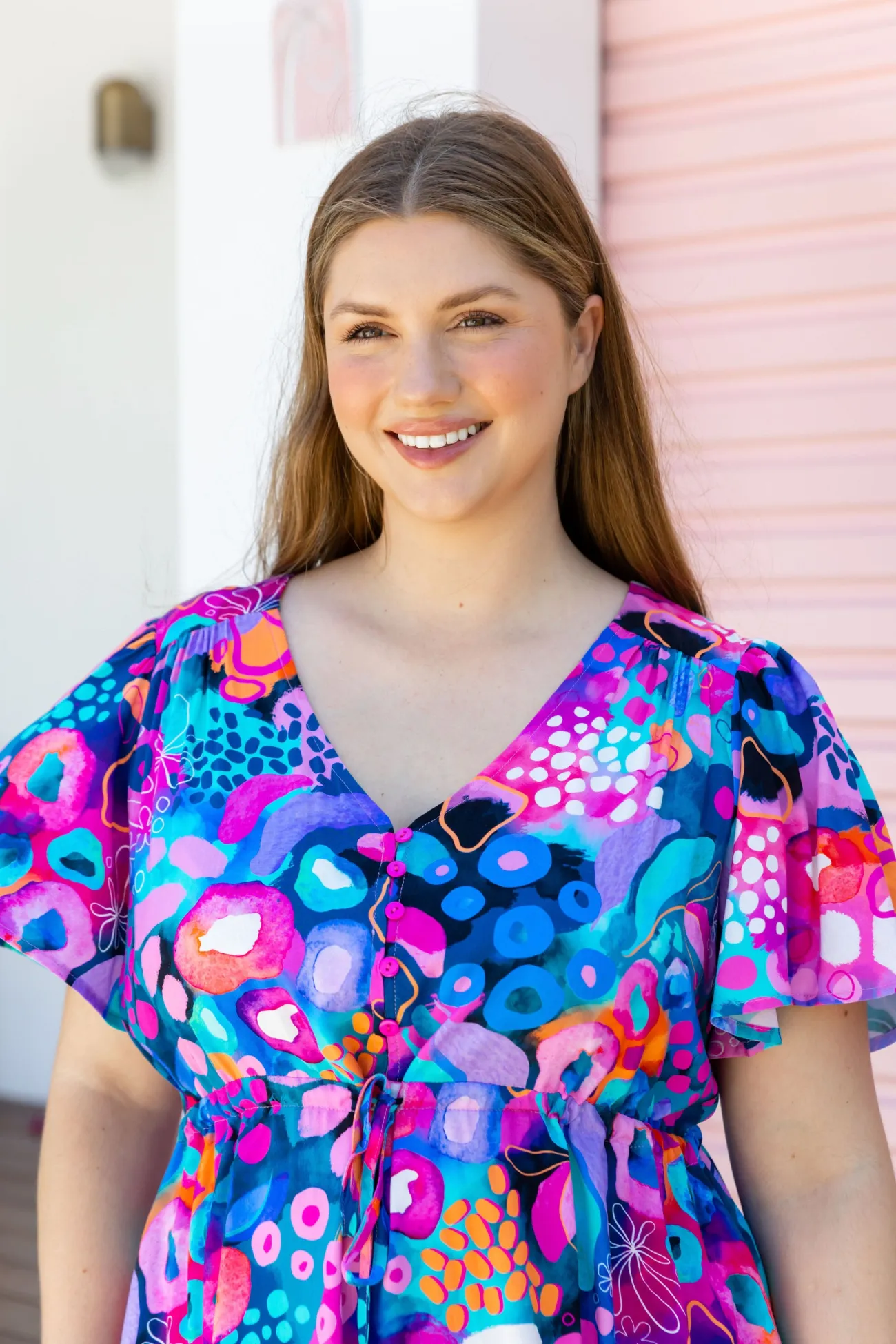 Proud Poppy Clothing Esmae Dress in Midnight Safari by Kasey Rainbow Hot