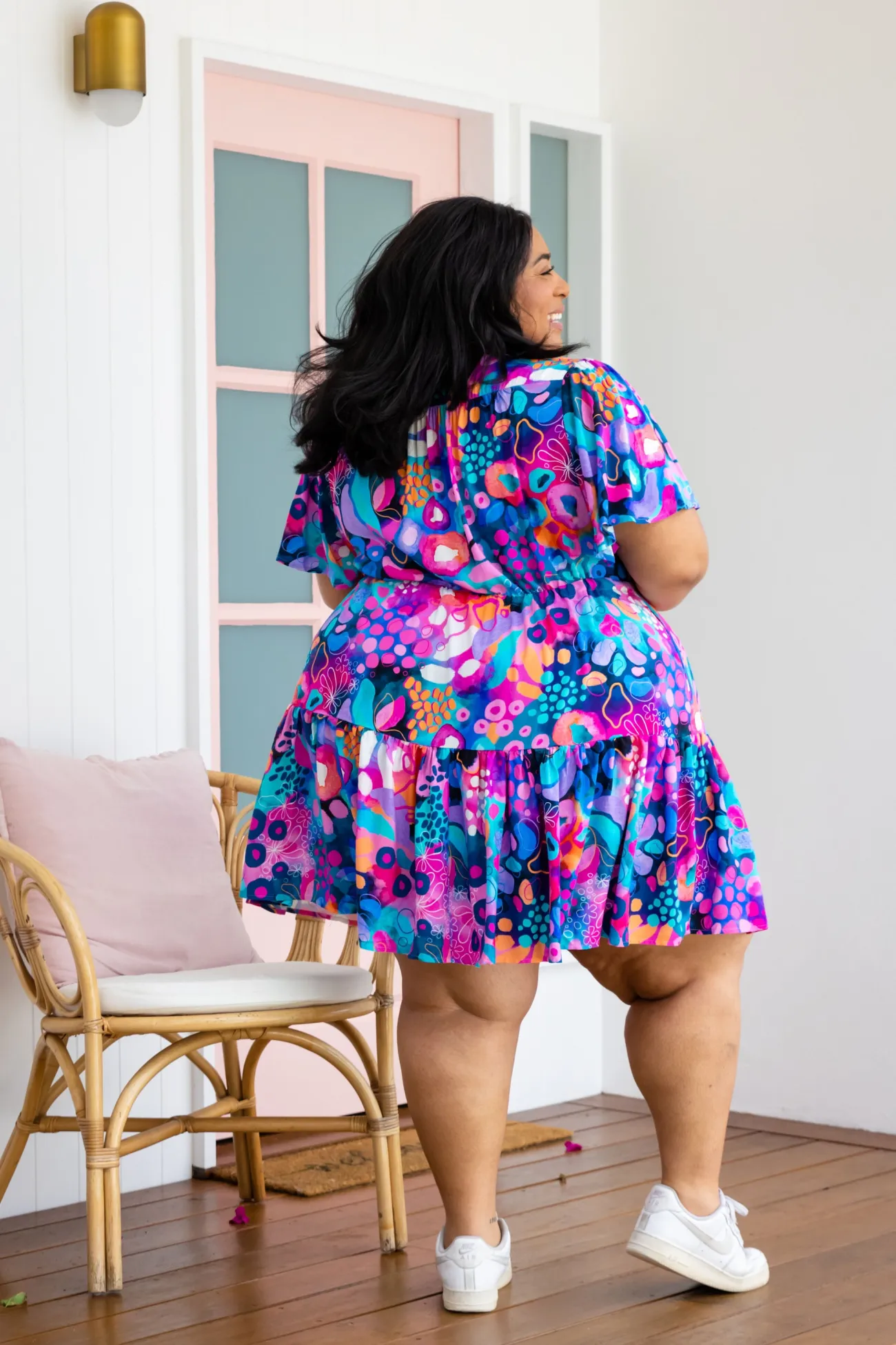 Proud Poppy Clothing Esmae Dress in Midnight Safari by Kasey Rainbow Hot