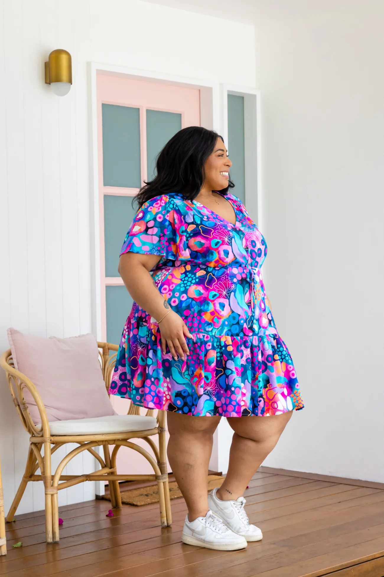 Proud Poppy Clothing Esmae Dress in Midnight Safari by Kasey Rainbow Hot