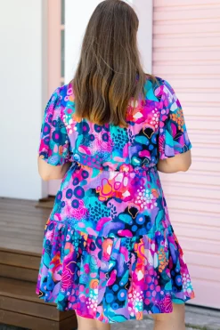 Proud Poppy Clothing Esmae Dress in Midnight Safari by Kasey Rainbow Hot