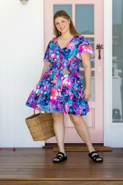 Proud Poppy Clothing Esmae Dress in Midnight Safari by Kasey Rainbow Hot