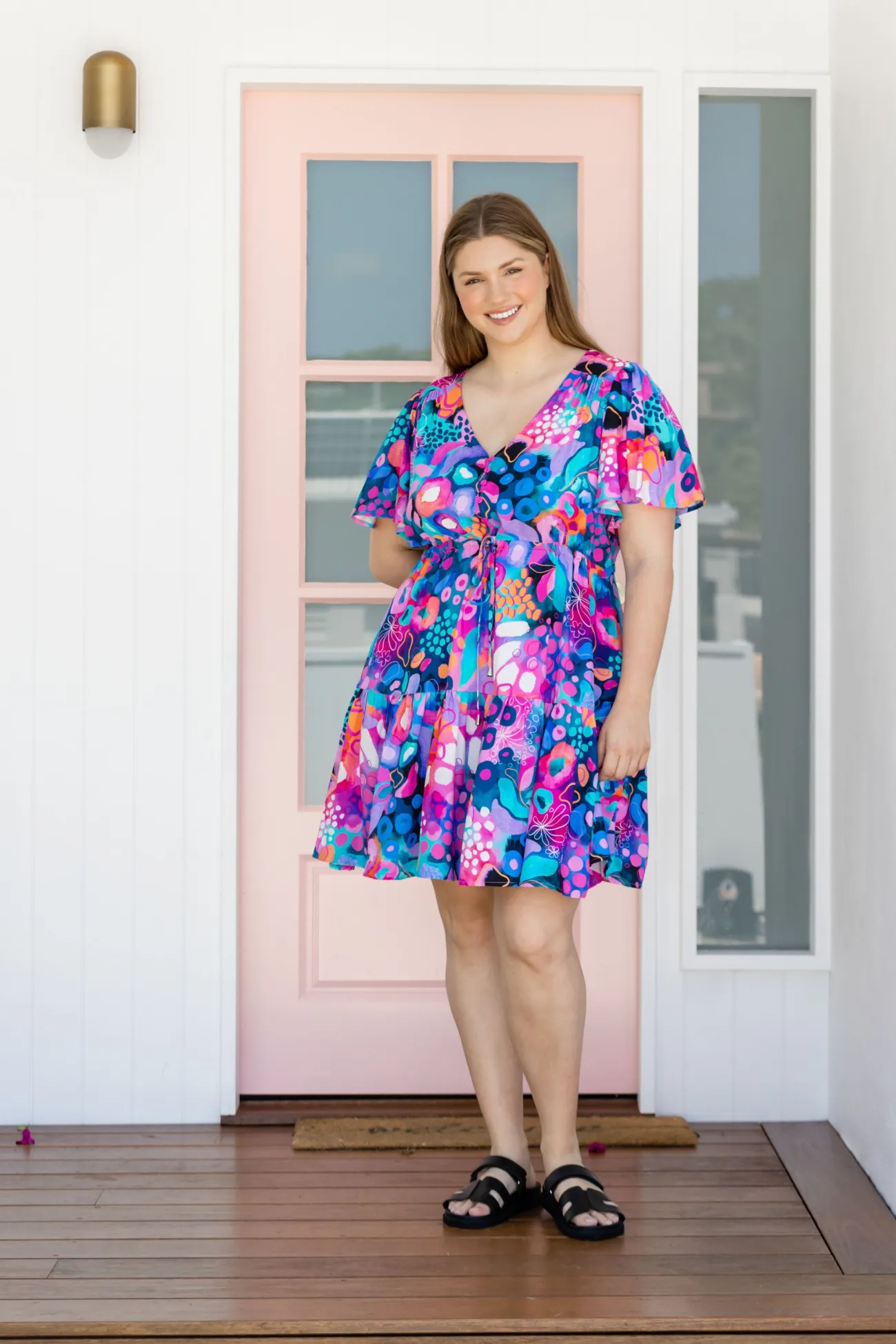 Proud Poppy Clothing Esmae Dress in Midnight Safari by Kasey Rainbow Hot