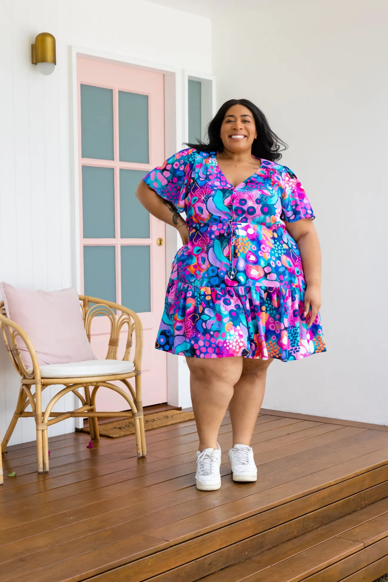 Proud Poppy Clothing Esmae Dress in Midnight Safari by Kasey Rainbow Hot