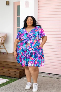 Proud Poppy Clothing Esmae Dress in Midnight Safari by Kasey Rainbow Hot