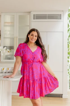 Proud Poppy Clothing Esmae Dress in Summer Floral by Kasey Rainbow Hot