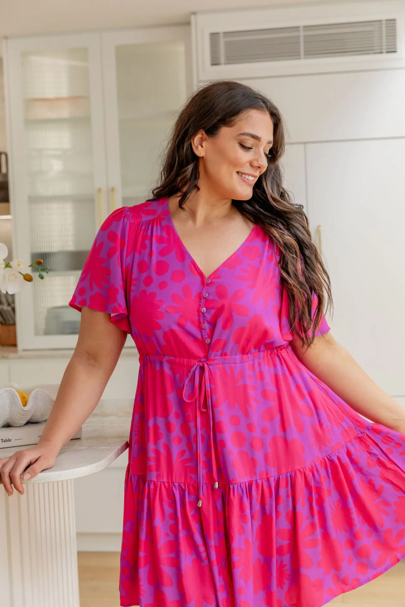 Proud Poppy Clothing Esmae Dress in Summer Floral by Kasey Rainbow Hot