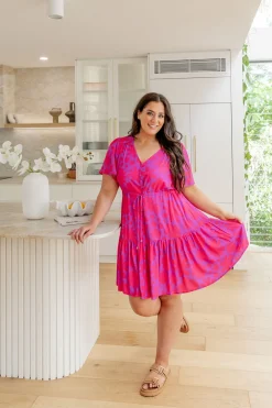 Proud Poppy Clothing Esmae Dress in Summer Floral by Kasey Rainbow Hot