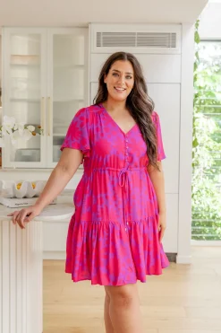 Proud Poppy Clothing Esmae Dress in Summer Floral by Kasey Rainbow Hot