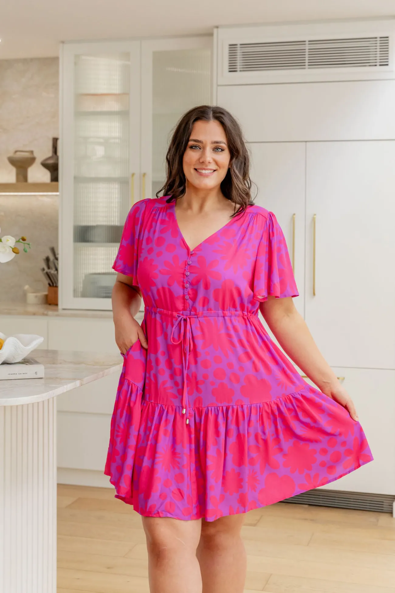 Proud Poppy Clothing Esmae Dress in Summer Floral by Kasey Rainbow Hot