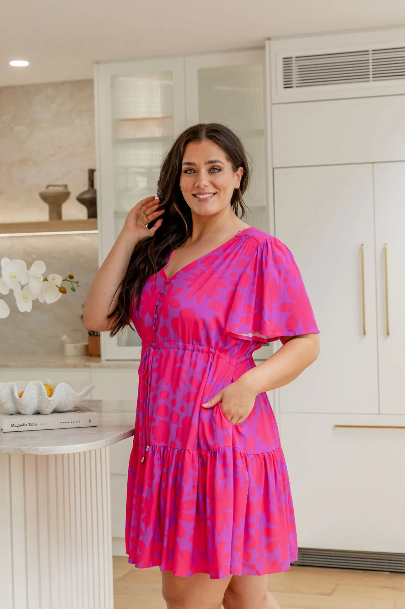 Proud Poppy Clothing Esmae Dress in Summer Floral by Kasey Rainbow Hot