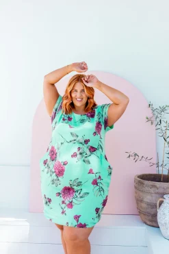 Proud Poppy Clothing Eve Dress in Aqua Online