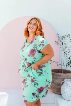 Proud Poppy Clothing Eve Dress in Aqua Online