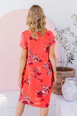 Proud Poppy Clothing Eve Dress in Hibiscus Fashion