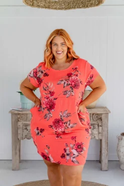 Proud Poppy Clothing Eve Dress in Hibiscus Fashion