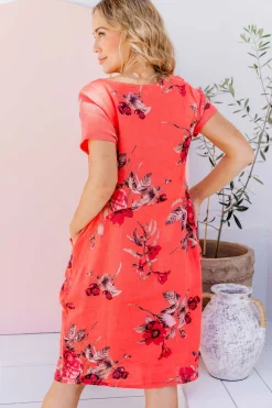 Proud Poppy Clothing Eve Dress in Hibiscus Fashion