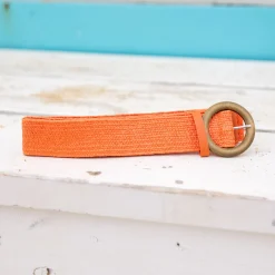 Proud Poppy Clothing Extra Length Stretch Belt in Bright Orange BrightOrange Sale