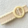Proud Poppy Clothing Extra Length Stretch Belt with Cream Buckle Online