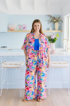 Proud Poppy Clothing Gina Pants in Aussie Lilac by Kasey Rainbow Sale