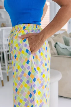 Proud Poppy Clothing Gina Pants in Diced Fashion