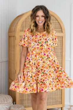 Proud Poppy Clothing Greta Party Dress in Sunshine Floral SunshineFloral Online