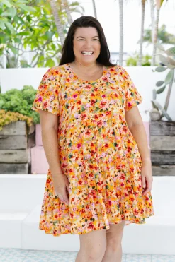 Proud Poppy Clothing Greta Party Dress in Sunshine Floral SunshineFloral Online