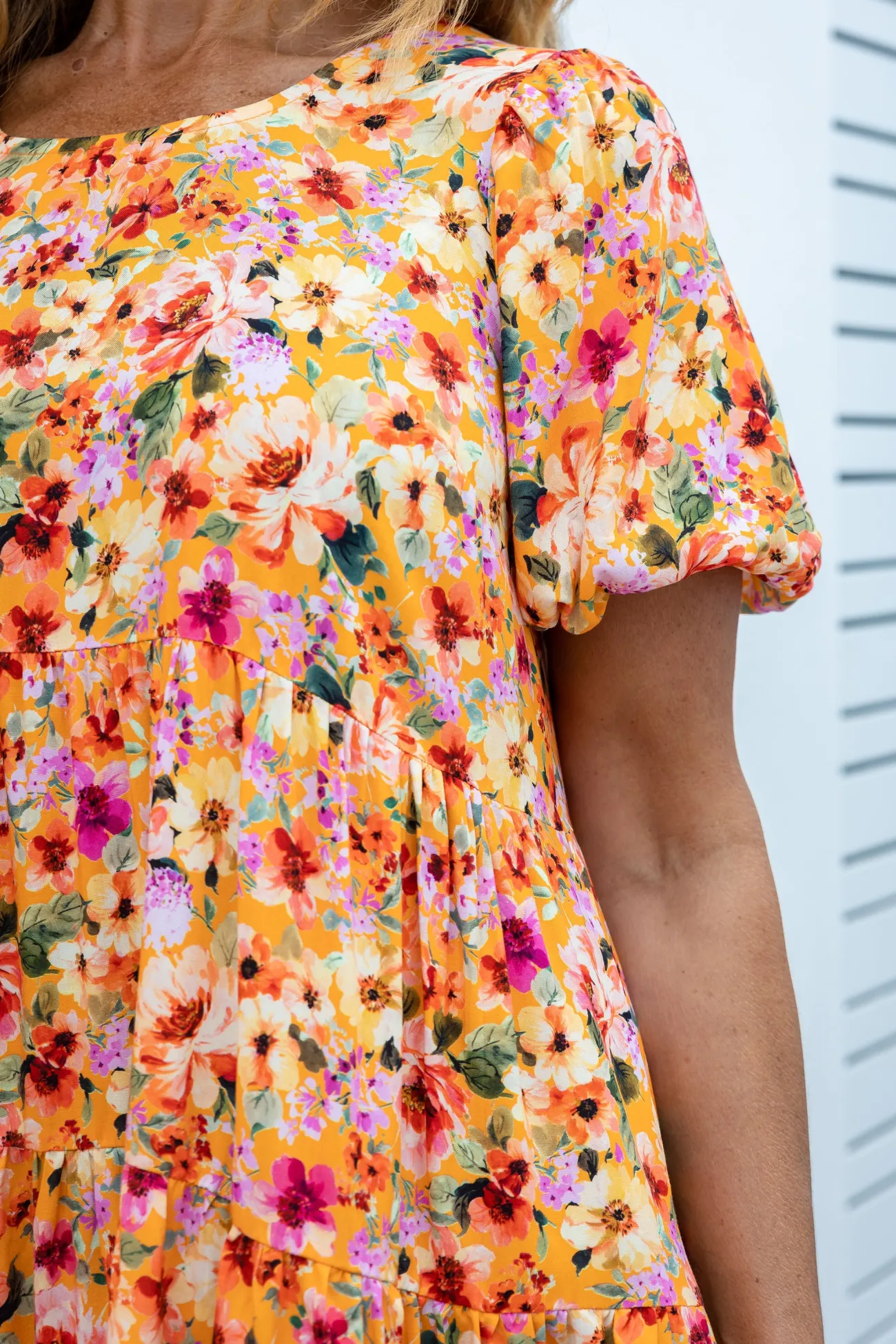 Proud Poppy Clothing Greta Party Dress in Sunshine Floral SunshineFloral Online