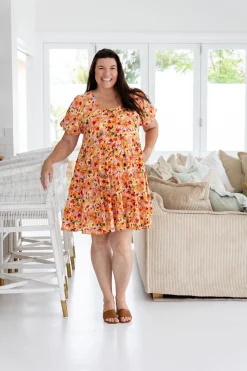 Proud Poppy Clothing Greta Party Dress in Sunshine Floral SunshineFloral Online