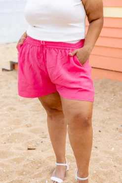 Proud Poppy Clothing Harlow Linen Blend Shorts in Pina Colada PinaColada Clearance