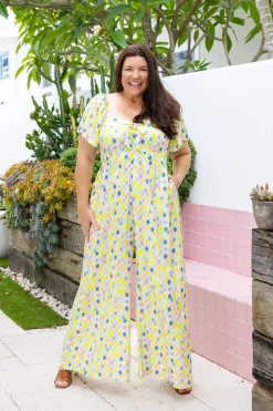 Proud Poppy Clothing Hazel Jumpsuit in Diced Hot