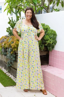 Proud Poppy Clothing Hazel Jumpsuit in Diced Hot
