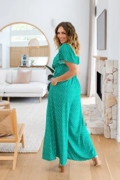 Proud Poppy Clothing Hazel Jumpsuit in Green Discount