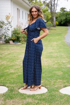Proud Poppy Clothing Hazel Jumpsuit in Navy Clearance