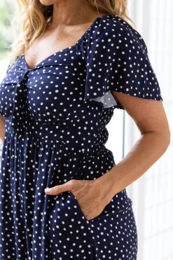 Proud Poppy Clothing Hazel Jumpsuit in Navy Clearance