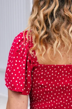 Proud Poppy Clothing Hazel Jumpsuit in Red Clearance