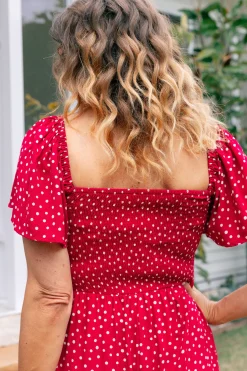Proud Poppy Clothing Hazel Jumpsuit in Red Clearance