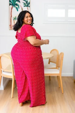Proud Poppy Clothing Hazel Jumpsuit in Red Clearance