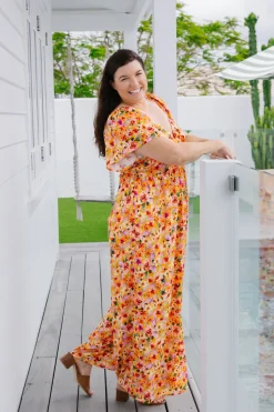 Proud Poppy Clothing Hazel Jumpsuit in Sunshine Floral SunshineFloral Sale