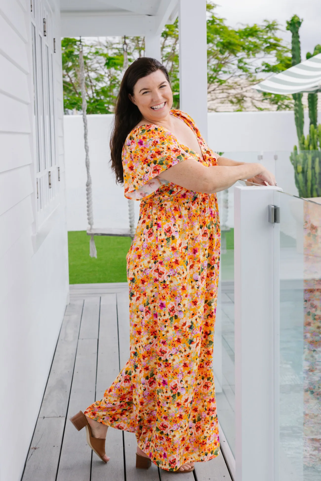 Proud Poppy Clothing Hazel Jumpsuit in Sunshine Floral SunshineFloral Sale
