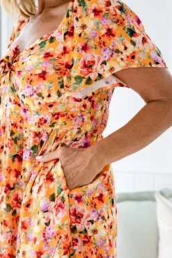 Proud Poppy Clothing Hazel Jumpsuit in Sunshine Floral SunshineFloral Sale
