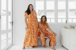 Proud Poppy Clothing Hazel Jumpsuit in Sunshine Floral SunshineFloral Sale