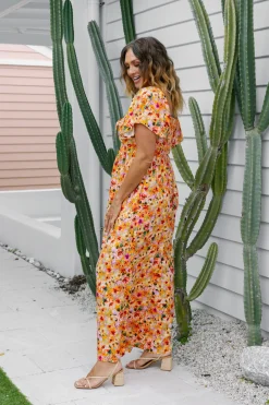 Proud Poppy Clothing Hazel Jumpsuit in Sunshine Floral SunshineFloral Sale