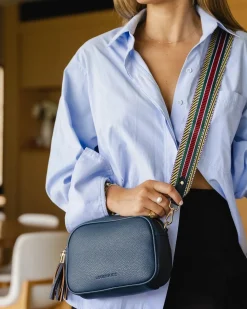 Proud Poppy Clothing Jacinta Eddie Crossbody Bag in Steel Blue by Louenhide SteelBluebyLouenhide Clearance