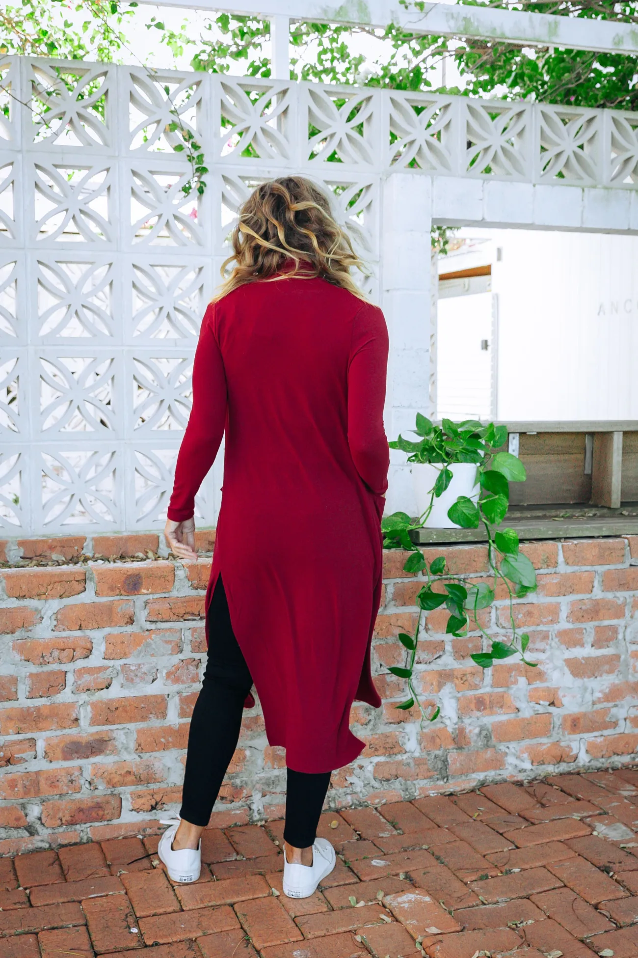 Proud Poppy Clothing Jane Cardigan in Burgundy Clearance