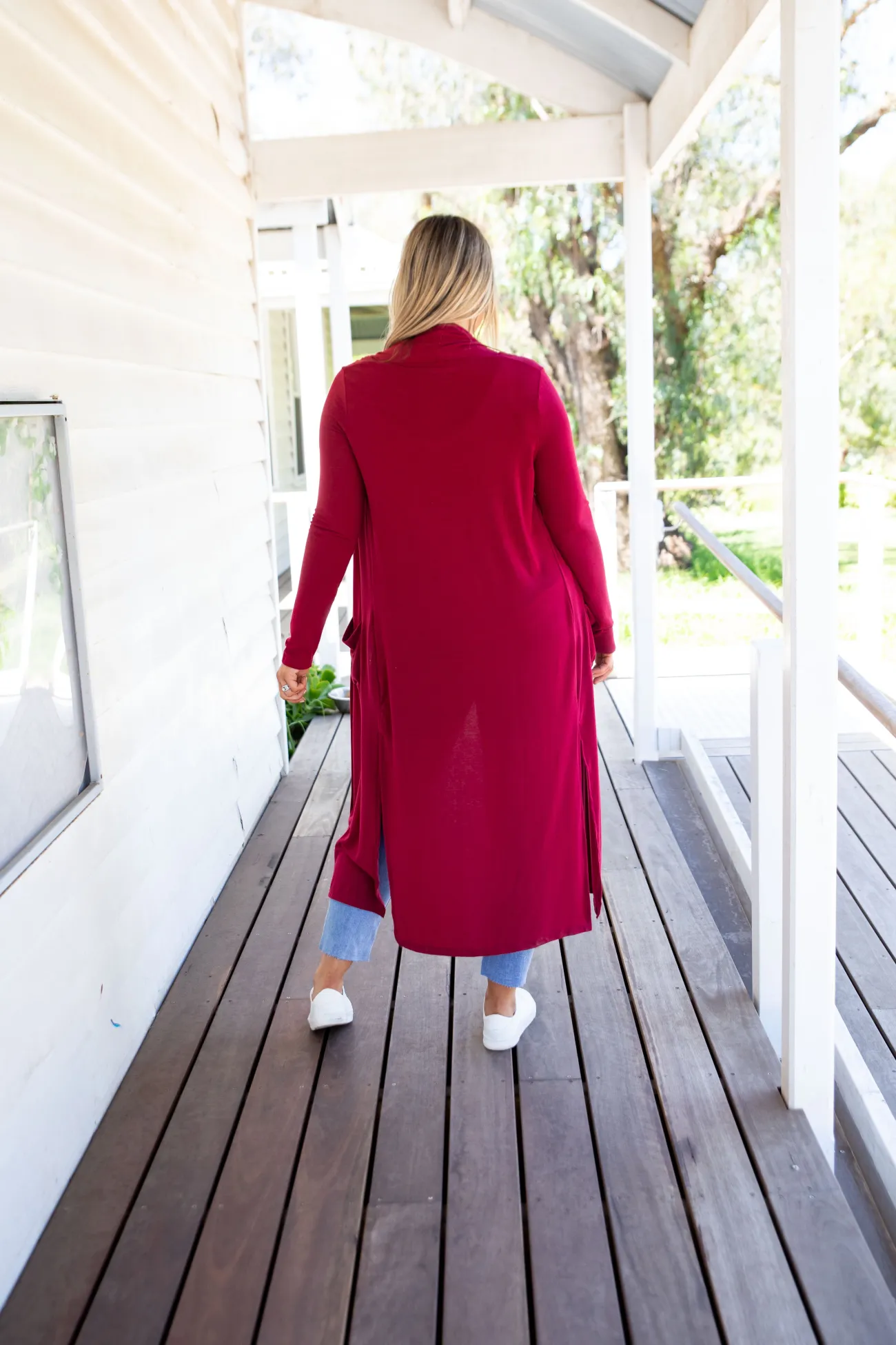 Proud Poppy Clothing Jane Cardigan in Burgundy Clearance