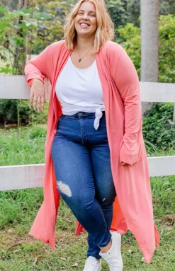 Proud Poppy Clothing Jane Cardigan in Coral New