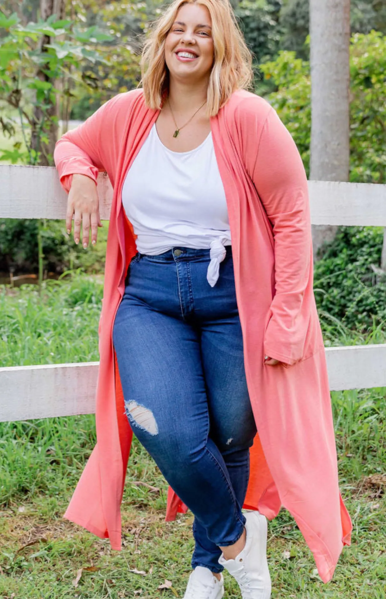 Proud Poppy Clothing Jane Cardigan in Coral New