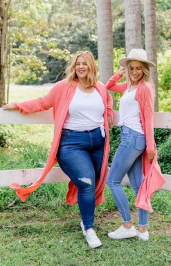 Proud Poppy Clothing Jane Cardigan in Coral New